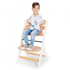 Дитячий стільчик для годування Kinderkraft Enock White Wood